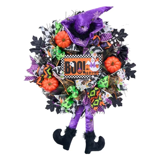 Coffinwood Witch Wreath, closer in