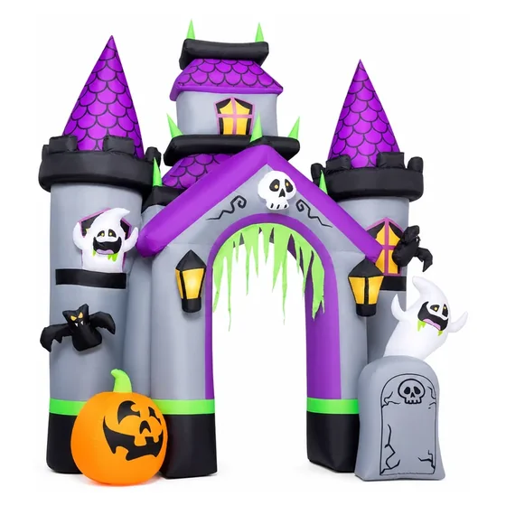 Hollowbrook 12 ft Inflatable Archway, closer in