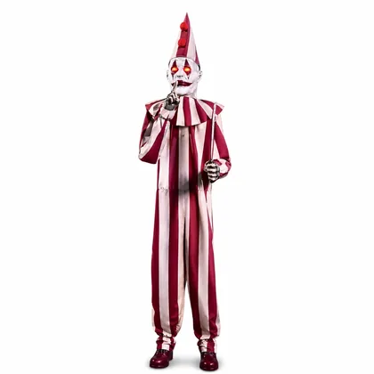 Lichfield 6 ft Clown Animatronic, studio packshot on white