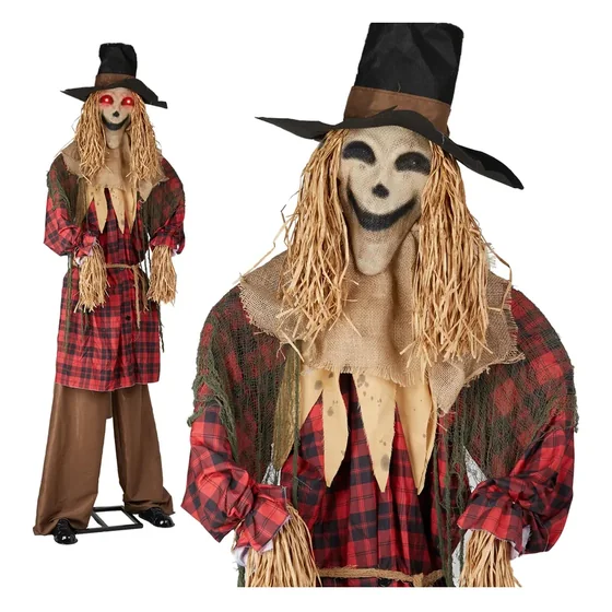 Ravenmoor 8.2 ft Scarecrow, closer in