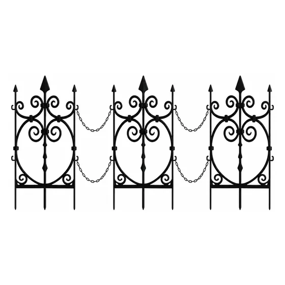 Ravenmoor Graveyard Fence, 10 pack, closer in