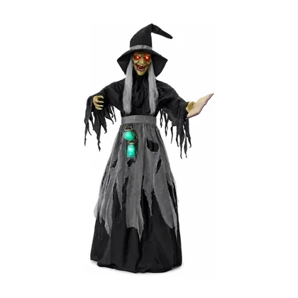 Ravenmoor Witch Animatronic, studio packshot on white