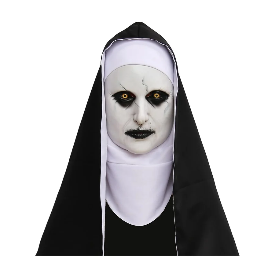 The Nun Mask, studio packshot on white