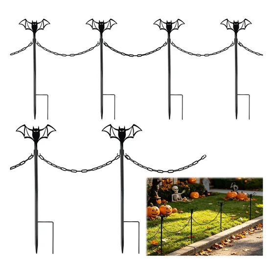 Vespertine Bat Chain Fence, 6 pack, closer in